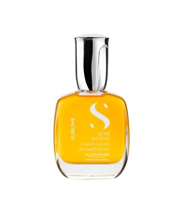 Alfaparf Milano Semi di Lino Sublime Cristalli Liquidi Hair Oil with Thermal Protection - Superior Hair Finishing Smoothing Serum Treatment - Brilliant Shine - Vegan Formula - 1.01 fl. oz. - Buy Online on GoSupps.com