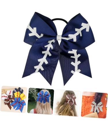 Mikinona Baseball Bows for Girl Softball Bow Hair Tie Hair Ties for Hair Clips for Hair Accessories for Cheer Bows Cheerleader Bows for Girls Bows for Cheerleaders Woman Ribbon Bow Tie - Buy Online on GoSupps.com