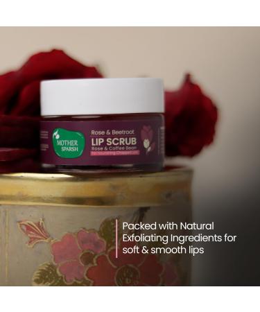 Rose & Beetroot Lip Lightening Scrub - Natural Remedy for Dark Lips & Pigmentation | 12gm - Buy Online on GoSupps.com