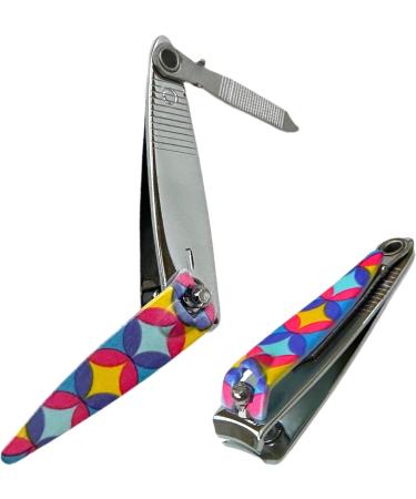 6 ALAZCO Precision Mini Stainless Steel Nail Clippers with Swiveling Nail File Nailcare Sharp Fingernail Clipper Classic Retro Style - Buy Online on GoSupps.com