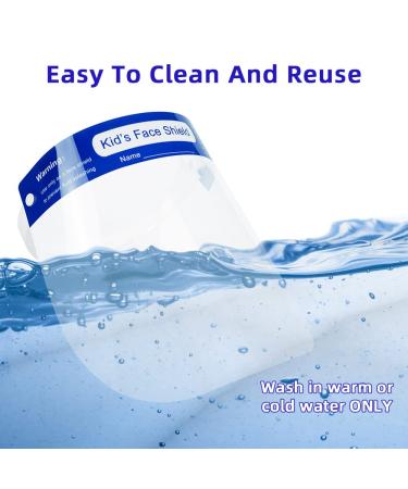 aaGlow 10 PCS Kids Face Shield - Safety Protective Anti-fog Visor for Boys & Girls with Comfort Sponge - Buy Online on GoSupps.com