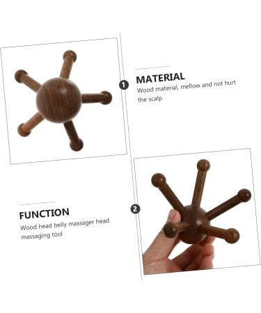 Gleavi 5 STK Portable Hair Scalp Massage Device - Handmade Claw Head Massager for Spa Relaxation - Buy Online on GoSupps.com