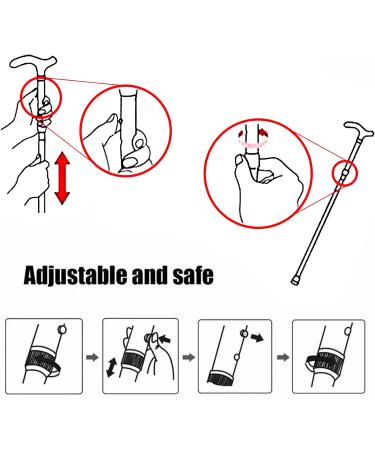 BeGrit Foldable Walking Stick for Women - Adjustable, Lightweight & Durable Green Mobility Aid - Buy Online on GoSupps.com