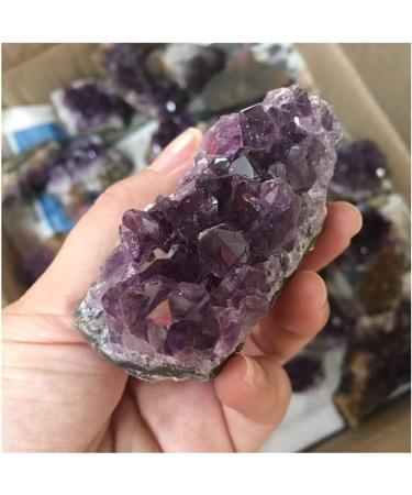 Natural Raw Amethyst Quartz Purple Crystal Cluster Stones Specimen Home Decoration Crafts Decoration Ornament Beautiful Crystal Cluster (Size : 150-180g) - Buy Online on GoSupps.com
