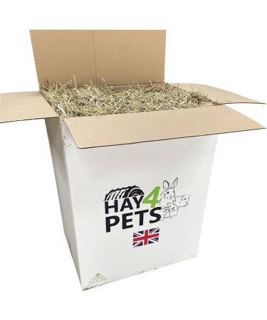 Hay4Pets Meadow Hay - 12.6kg. Fresh Green Feeding Hay For Rabbit Guinea Pig Hamster & Small Animals. High Fibre Natural Food For Pets. Dried Grass Animal Feed 12.6 kg (Pack of 1) - Buy Online on GoSupps.com