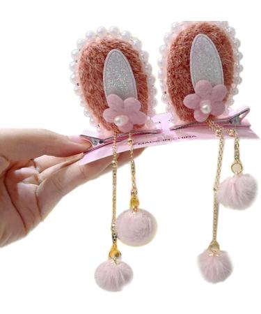 Pearl Barrette Furry Ball Hair Clip Kids Chinese Headdress Retro Photo Hair Styling Barrette Barrettes - Buy Online on GoSupps.com