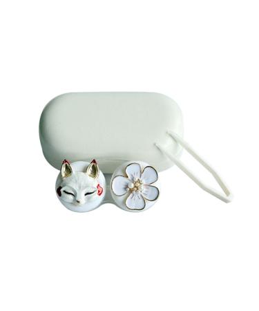 Lentil storage container contact lens container mini box container cartoon-animal contact lens container made of plastic for hard contact lenses cute glasses containers lentil tanks (color: no no.3