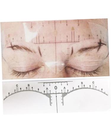 Angoily 100pcs Disposable Eyebrow Ruler Disposable Gauge Makeup Eyebrow Stencil Eyebrow Measure Mini Caliper - Buy Online on GoSupps.com