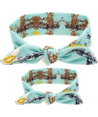 SoulQ 6 Sets Mommy and Me Matching Headbands Hair Accessories - Bow Knot Turban Style Head wrap Set for Baby and Mom - Buy Online on GoSupps.com