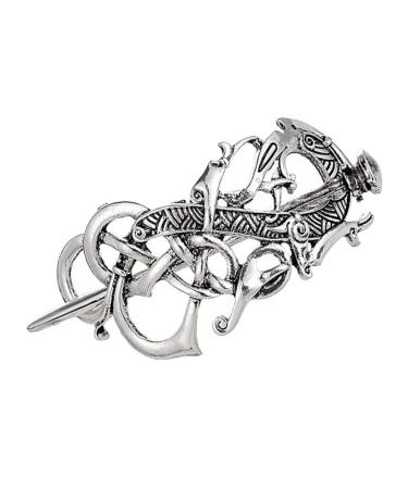 FRCOLOR Celtic Knot Hair Clip - Silver Retro Viking Hairpin for Women & Girls | Stylish Hair Accessories - Buy Online on GoSupps.com