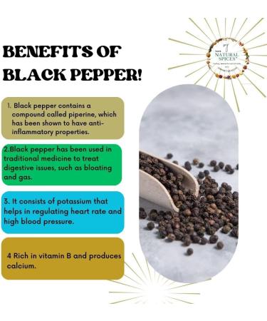 MJ TASTE NATURAL Black Peppercorns Powder Pure Robust Flavour 1.76oz 50g Jar with Seasoning Cap | Plastic Free - Buy Online on GoSupps.com