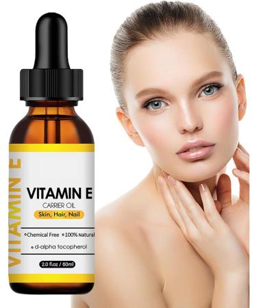  JPSDOWS Pure vitamin E for the skin - Pure organic vitamin E for skin hydration and moisture - Moisturizing and hydrating vitamin E 60ml for the face  - Buy Online on GoSupps.com