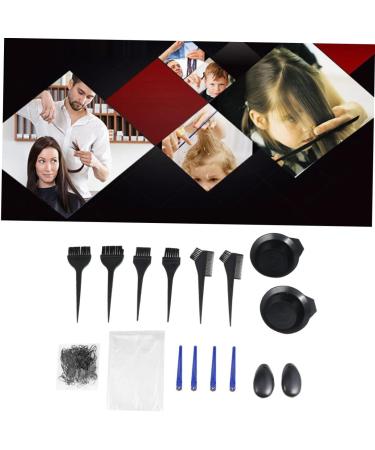 Angoily 1 Set Dye Mixing Bowl Hair Dyeing Kit Highlight Hair Brush Tool Hair Dyeing Brush Hair Tint Bowl Balayage Brush Disposable Barber Apron Hair Dye Bowl Household - Buy Online on GoSupps.com