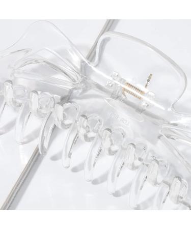 CEELGON Large Claw Clips for Thick Hair - Pack of 2 (Black/Clear) - 5.5 Inches - Buy Online on GoSupps.com