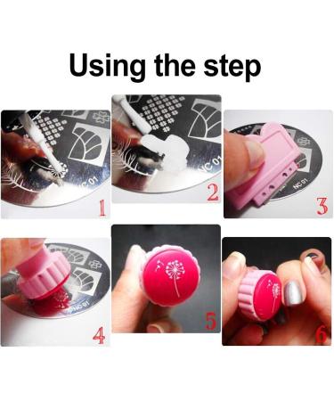 Howaf Christmas Nail Stamp Template - 10 PC Nail Art Stamping Plates & Stencils for Festive Nail Decorations - Buy Online on GoSupps.com