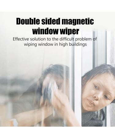 XHTLLO Double Sided Magnetic Window Cleaner with Silicone Squeegee Simultaneous Cleansing for High Rise Window Comfortable Grip Built in Water Storage Sponge Home Window Cleansing Tool - Buy Online on GoSupps.com