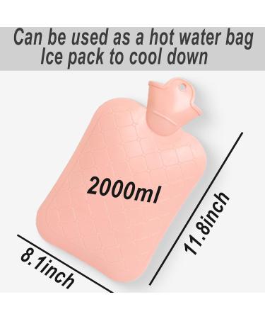 Large 2L Heat Bottle with Soft Cover - Fluffy PVC Hand Warmer for Pain Relief | Ideal Gifts for Women Children & Adults - Shop Internationally! - Buy Online on GoSupps.com