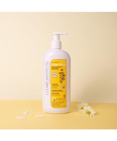 Clear Institute - Natural Chamomile Shampoo | Free of Sulfates SLS SLES Parabens and Silicones | Lightening. Golden Highlights | Children and Adults | 98% Natural Ingredients | 400 ml - Buy Online on GoSupps.com