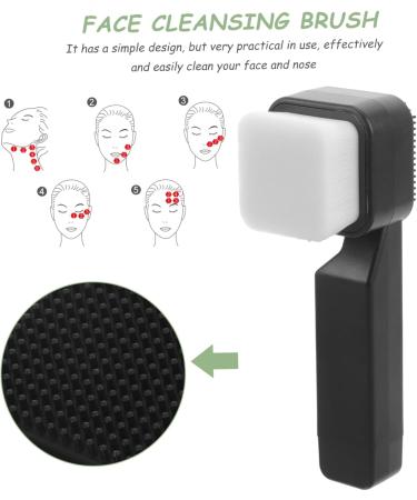  BIUDECO Facial Cleansing Brush Square Face Scrub Facial Brush Manual Facial Brush Facial Brush Exfoliating Cosmetic Man Silica Gel Cleaner - Buy Online on GoSupps.com