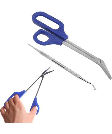 Long Handled Toenail Scissors Easy to Hold Nails File Pedicure Nail Tool Set - Buy Online on GoSupps.com