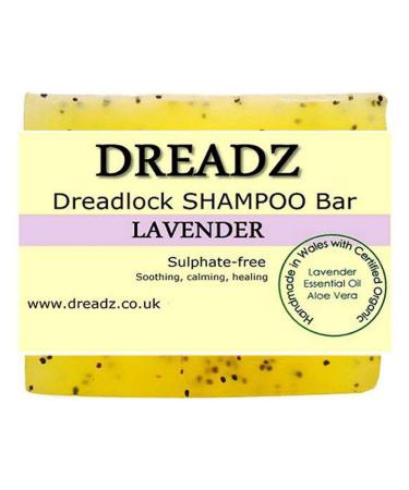 Dreadz Lavender Dreadlock Shampoo Bar (85gm) - Natural Handmade Residue-Free Dread Soap for both Dreads Hair and Body