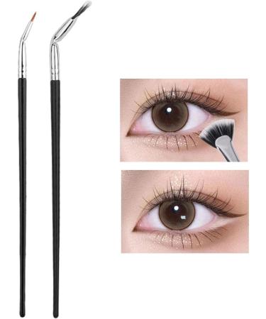 Angled Fan Eyelash Brush 120 Angle Eyeliner Brushes - Multipurpose Makeup Tool for Lashes and Eyeliners Creating The Perfect Makeup Pochy - Buy Online on GoSupps.com
