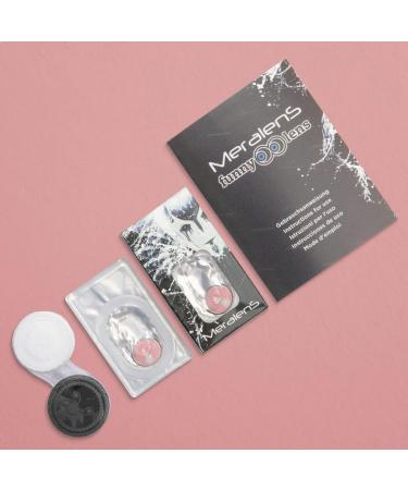 Colored Contact Lenses - Pink Demon Nezuko Anime Ring - Opaque Cosplay Lenses for Halloween - Free Lens Case - 1 Pair - Buy Online on GoSupps.com