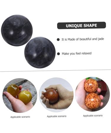 Coolhiya 2 STK Jade Massage Balls - Hand & Fascia Rollers for Adults | Anti-Stress & Health Benefits | Chinese Fitness Products for Women - Buy Online on GoSupps.com