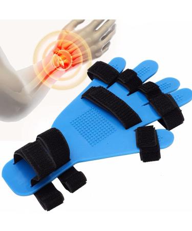 Finger Training Device Stroke Rehab Equipment - Orthotics for Hemiplegia & Traumatic Brain Injury - Suitable for Left & Right Hand - Blue - Buy Online on GoSupps.com