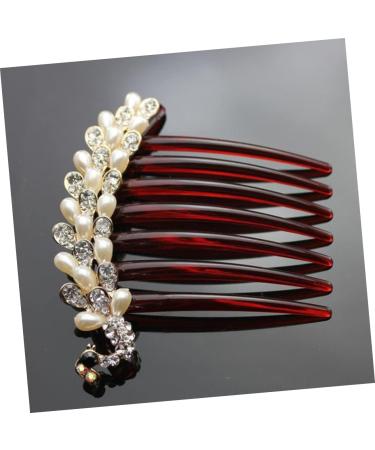 Angoily Hair Comb Different Occasions Unique Design Hair Clip Comb No Peculiar Smell Durable French Side Combs Thick Hair Girls Hair Styling Fine Craft Vintage Women's Rhinestone - Buy Online on GoSupps.com