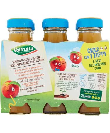 Valfrutta Succhi di Frutta Pasca Lot de 48 jus de fruits aux p ches italiennes boisson sans alcool 125 ml + 1 bo te de th glac San Benedetto au citron sans sucre 330 ml - Buy Online on GoSupps.com
