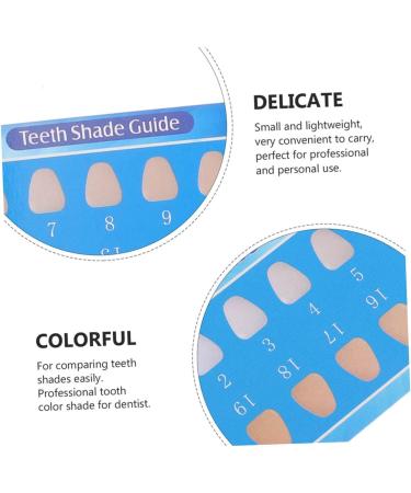 Minkissy 60 PC Tooth Color Chart | Dental Color Key for Whiter Teeth | Accurate Tooth Shade Reference Tool | International Shipping Available - Buy Online on GoSupps.com
