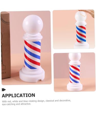 Mipcase Signs Salon Open Pole Light Barber Shop Pole Lamp Neon Lights Small To Rotate Night Light - Buy Online on GoSupps.com