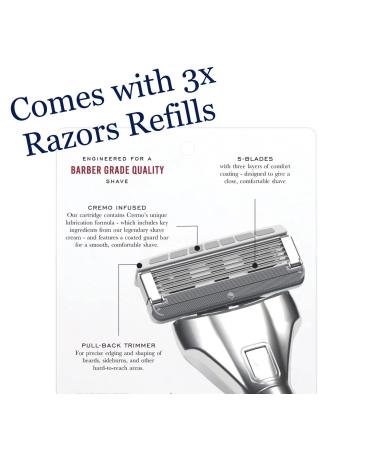 Cremo Barber Grade Shave Kit White - Premium Shaving Essentials for a Close Comfortable Shave | International Shipping Available - Buy Online on GoSupps.com