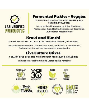 Real Fermented & Probiotic Pickles for Gut Health - Best Pickle Bundle (3 Pack) | Olive My Pickle - Buy Online on GoSupps.com