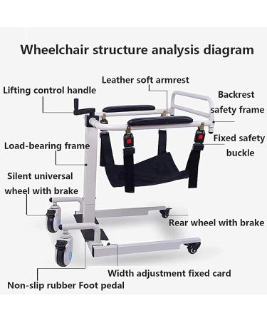 Wheelchair Lift Multifunctional Handicap Lift Crane for Lifting and Transferring Patients Suitable for Disabled Elderly Home Care (Color : B) - Buy Online on GoSupps.com