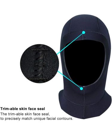 DIVE & SAIL 5mm Neoprene Wetsuit Hood | Thermal Scuba Diving & Surfing Cap | Snorkeling, Kayaking, Sailing | Black, Large - Buy Online on GoSupps.com
