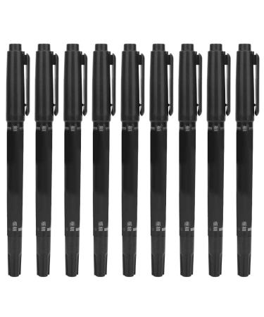 Tattoo Marking Pen - 3 Types 10Pcs Double End Tattoo Piercing Positioning Skin Marker Marking Pen  Tattoo Tool  Tattoo Marker Pen(Black)