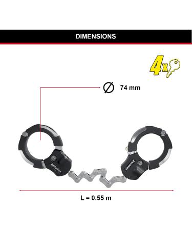 Master Lock Certified E-Scooter & Bicycle Lock - 55cm Handcuff Style | Secure Your Ride - Buy Online on GoSupps.com