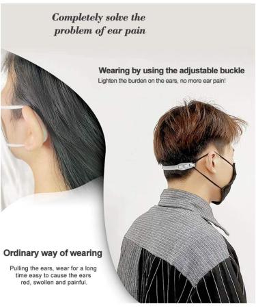 AKIWOS Third Gear Adjustable Non-Slip Buckle Convenient Extension Ear Wear Ear Grips Extension Hook 3/5/10pcs 5 Pcs Black - Buy Online on GoSupps.com