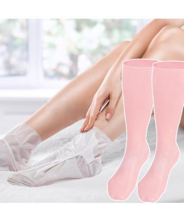 Moisturising Socks Anti Slip Elastic Silicone Socks for Women Comfortable Overnight Gel Socks Reusable Foot Moisturiser Socks for Repairing Dry Feet Cracked Heel Type 2 Calf Socks - Buy Online on GoSupps.com