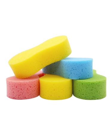 Temede Car Wash Sponge 5pcs, Large All Purpose Sponges for Cleaning, 2.4in  Thick Foam Scrubber Kit, Sponges for Dishes, Tile, Bike, Boat, Easy Grip