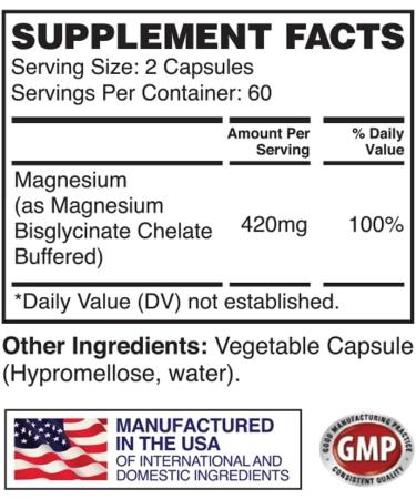 Apollon Nutrition Magnesium Bisglycinate High-Absorption Complex | 420 mg | Muscle & Recovery Support | 60 Servings - Buy Online on GoSupps.com