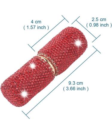 XhuangTech Bling Make Up Brush Crystal Makeup Travel Brushes Blusher Rhinestone Cover Foundation Highlight Blush Cosmetic Tools (Red) - Buy Online on GoSupps.com