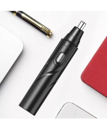 tinysiry Electric Nose Trimmer Quick Shave 360 Degree Rotation Handheld Nose and Ear Trimmer Painless Nose Hair Trimmer Battery Powered Nose Hair Cutter Black - Buy Online on GoSupps.com