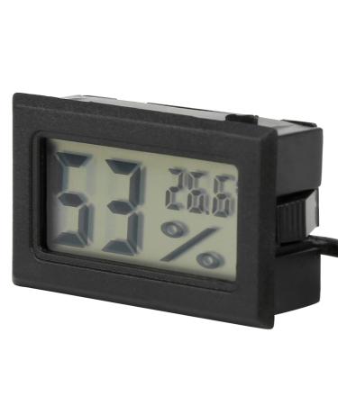 Hygrometer Humidity Meter - Easy to Use Indoor Probe Device (Black) | International Shipping Available - Buy Online on GoSupps.com