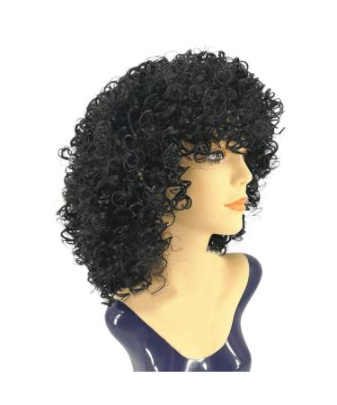 Shop Afro Black Curly Synthetic Wig for Women | Long Hair Curls for Cosplay & Anime - Buy Online on GoSupps.com