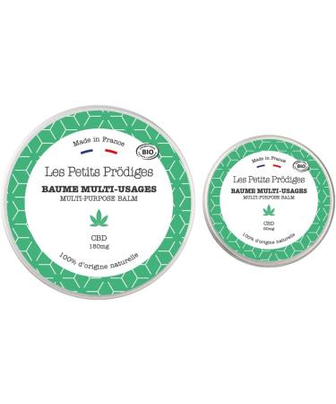 Multi-Purpose CBD Balm 30ml - Nourishing Body Face Lips and Hair Care - 100% Natural - Made in France - All Skin Types - Certified ORGANIC - Recyclable Packaging - LES PETITS PRODIGES - Buy Online on GoSupps.com