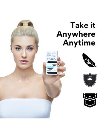 ZENERGY Energy Gum 50mg Caffeine B6 & B12 Vegan Sugar-Free Gluten-Free Mint Flavor 8-Count Boxes (Pack of 3) | Boost Your Energy - Buy Online on GoSupps.com