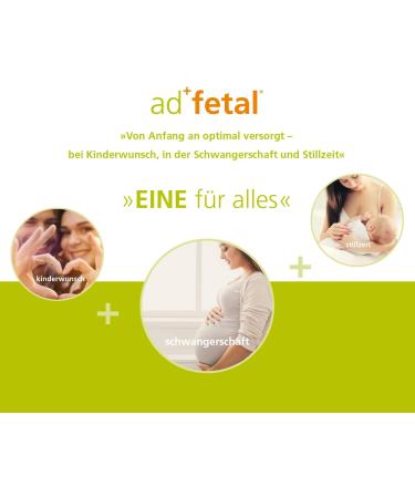 Adfetal Vegan Pr natal Supplement - Folic Acid Iodine Vitamin D & DHA for Pregnancy - 90 Capsules + Brochure by Prof. Dr. K. J. B hling - Buy Online on GoSupps.com